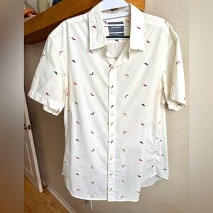 Bonobos White Shirt with Chili Pepper Pattern